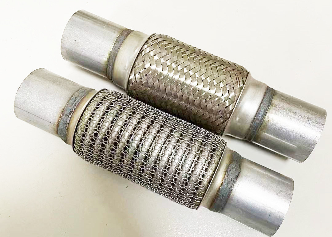 2.0" X 8" X12" Car 51mm Stainless Steel Exhaust Flex Pipe Double Braid