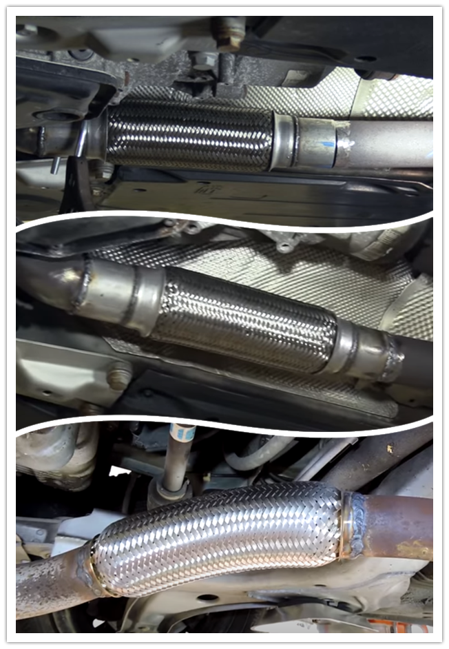 Universal Stainless Steel flexible exhaust bellow pipe for generator