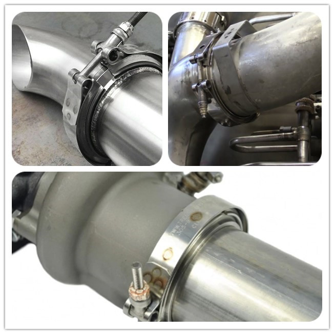High Performance 2.5 Inch V Band Exhaust Clamp With Male And Female Flanges