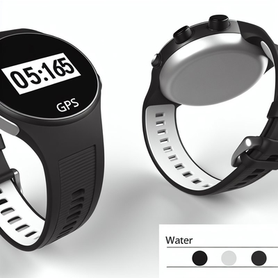Water Resistance Rating 5 ATM Bluetooth GPS Watch for IOS Devices