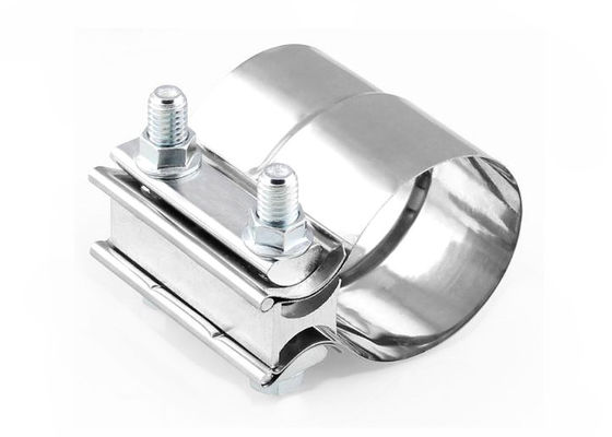 Car Part Stainless Steel Exhaust Sleeve Butt Joint Clamp Exhaust Pipe Sleeve Coupler 2.0" 2.25" 2.5" 3.0" 4.0"