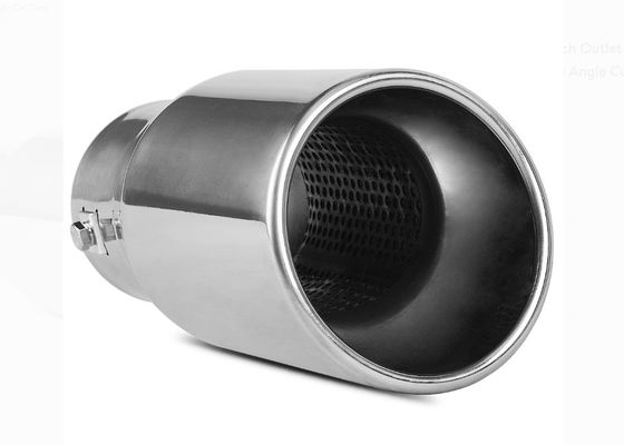 ISO Bolted On 3x4x9 Inch Chrome Tailpipe Tips