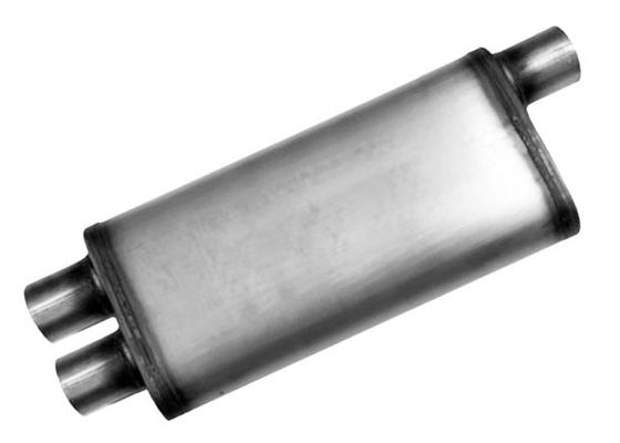 Dual Transverse Flow 5&quot; X 11&quot; 3 Inch Stainless Steel Exhaust Muffler