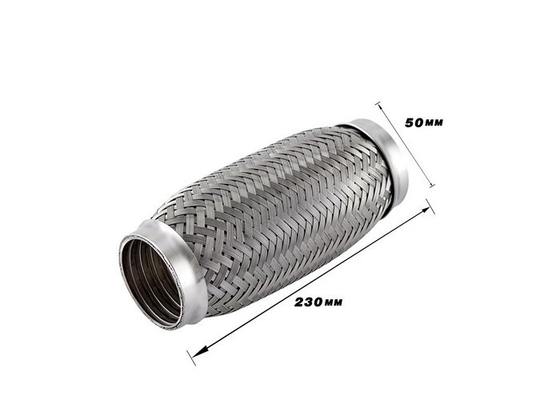 Metal 2.5 Inch 304 Stainless Flexible Exhaust Pipe With Interlock