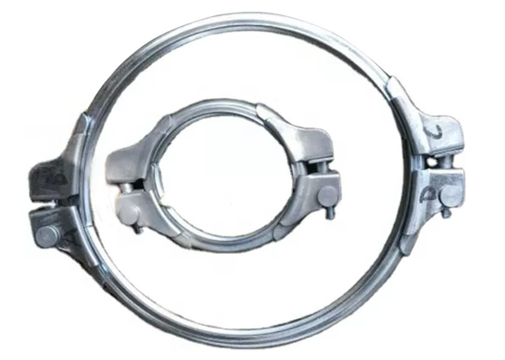 Heavy Duty 150mm Galvanized Pipe Clamp For Materials Handling