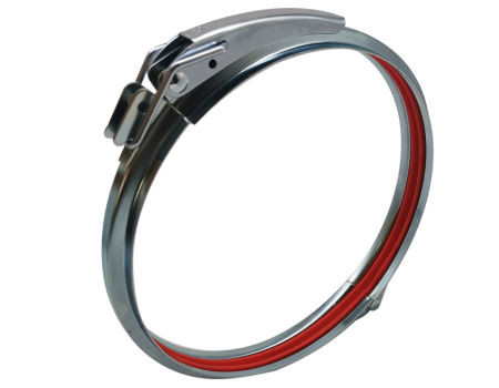 Round Duct Quick Lock Galvanized Steel Clamps Ring Circular Quick Fit Dia 125 Mm