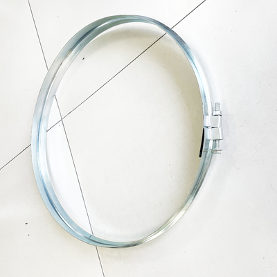 Air Duct Galvanized Steel Clamps 600mm Tension Ring With Bolt Connection