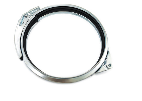 160mm Galvanized Steel Hose Clamp Quick Latch Flange Round Duct