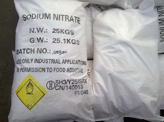 High Purity 99.3% Food Grade Sodium Nitrate MSDS NANO3 With SGS