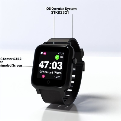 IOS Operation System GPS Smart Watch with G Sensor Stk8321 and 1.43inch AMOLED Screen