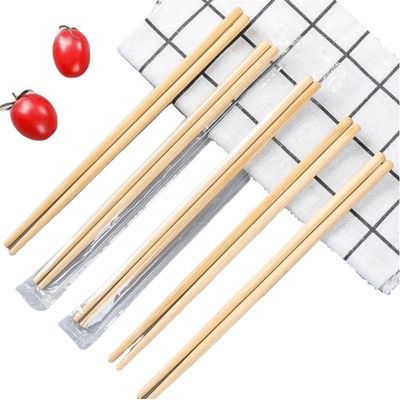 Upgrade Your Dining Experience with Customized Logo Round Disposable Bamboo Chopsticks For Household/Restaurant/Hotel