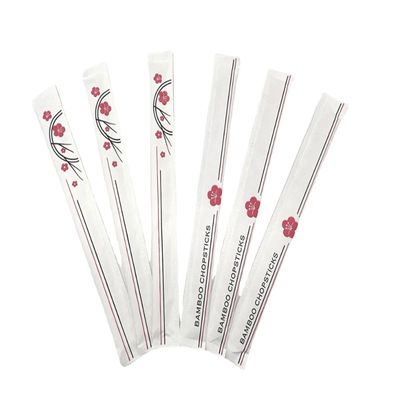 Eco-Friendly Bamboo Chopsticks 100% Natural Carbonized Tensoge Custom Print and Disposable for Household/Restaurant/Hotel