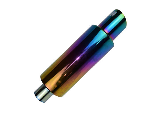 Rainbow Color 18.5 Inch 2.5 Inlet 4 Outlet Exhaust Tip