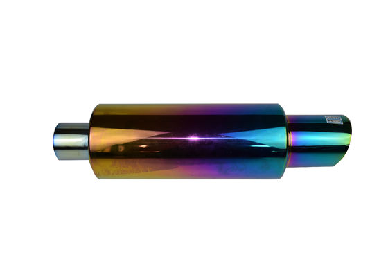 Rainbow Color 18.5 Inch 2.5 Inlet 4 Outlet Exhaust Tip