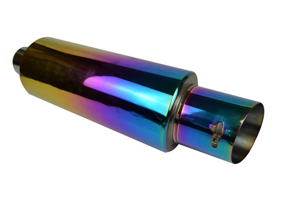 Rainbow Color 18.5 Inch 2.5 Inlet 4 Outlet Exhaust Tip