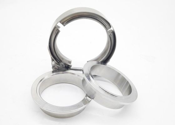 3 inch Stainless Steel V Vand Flange CLamp Kit for Exhasut Downpipe