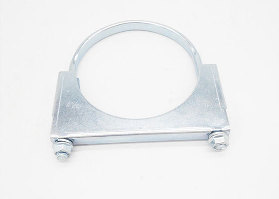 Flat Band Zinc Plated 3 Inch U Bolt Saddle Exhaust Clamp