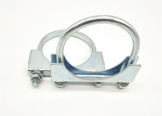 Galvanized Saddle Clamp U-Bolt Steel Exhaust Clamp For Pipe Size 2&quot;