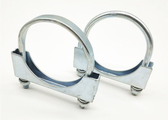 Galvanized U-Bolt Steel Exhaust Clamp For Pipe Size 2&quot;