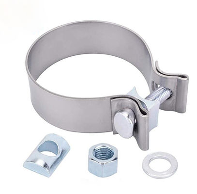Single Bolt Block Seal 2.75 Inch  Stainless Steel Exhaust Clamps