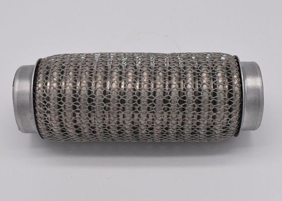 Mesh Braided 45mm×254mm Stainless Steel Exhaust Flex Pipe