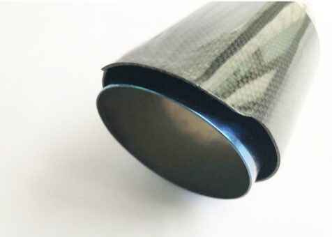 Carbon Fiber Glossy 175mm 2.5 Inlet 3.5 Outlet Exhaust Tip