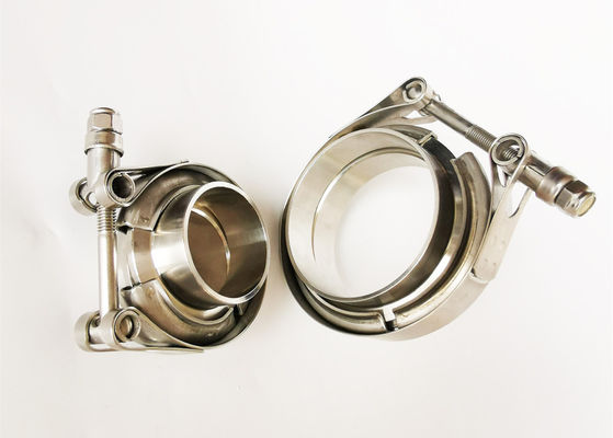 19mm 2.5 Inch Stainless Steel Exhaust Clamps With Flanges