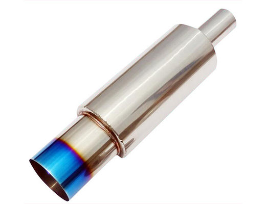 370mm 2&quot; Inlet 3&quot; Outlet 304 Stainless Steel Exhaust Muffler