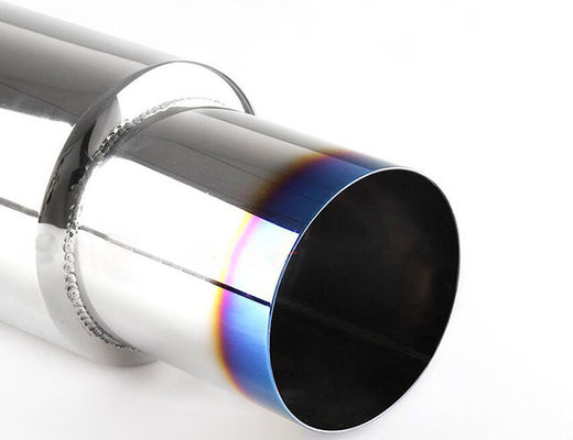 370mm 2&quot; Inlet 3&quot; Outlet 304 Stainless Steel Exhaust Muffler