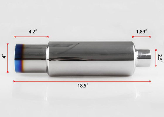 N1 Style 2.5&quot; Inlet 4.0&quot; Outlet Toyota Exhaust Muffler