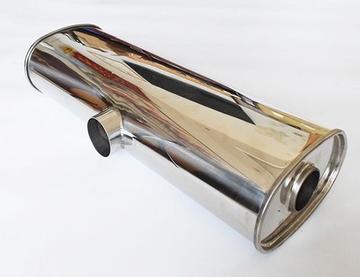 Weld On Install 2.5 Inch SS304 Car Flow Sound Muffler