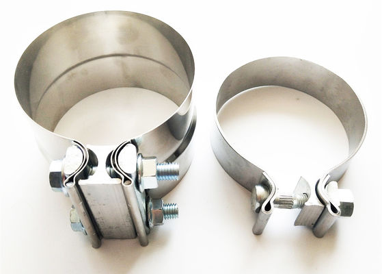 304 Bright Stainless Steel 0.02" Thick Lap Joint Clamp