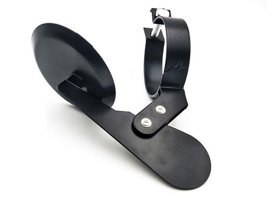Black Powder Coated 1-3/4" OD Motorcycle Exhaust Rain Cap Flapper