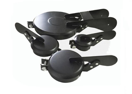 Black Powder Coated 1-3/4" OD Motorcycle Exhaust Rain Cap Flapper
