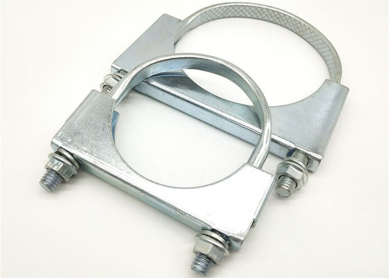 Multiple 2 1/2" Chrome Exhaust Saddle Clamp