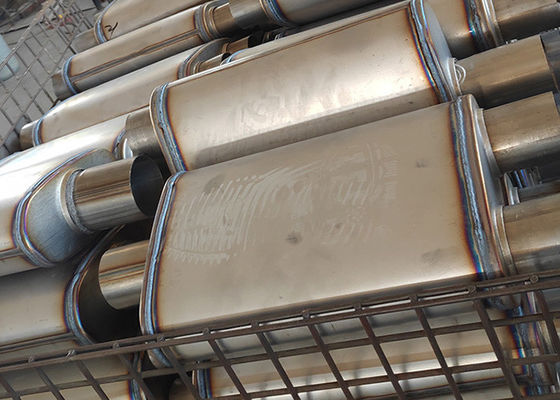 Universal 409 1.5mm Stainless Steel Exhaust Muffler For Car