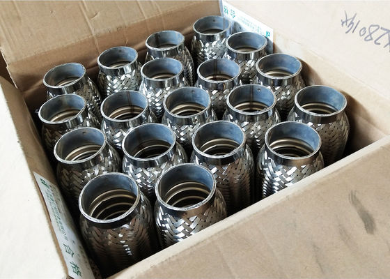 Mufflers Double Braided Stainless Steel Exhaust Flex Pipe