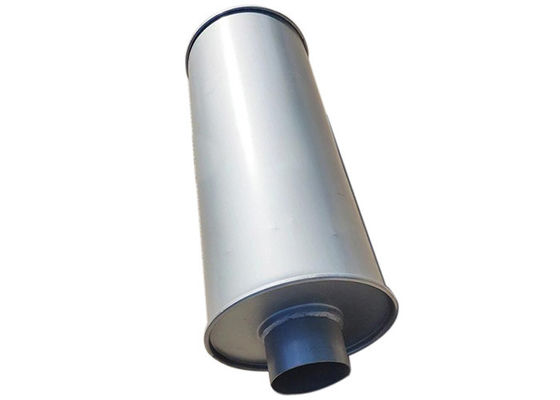 Round Diameter Offset 3&quot; Aluminum TIG Universal Car Exhaust Muffler