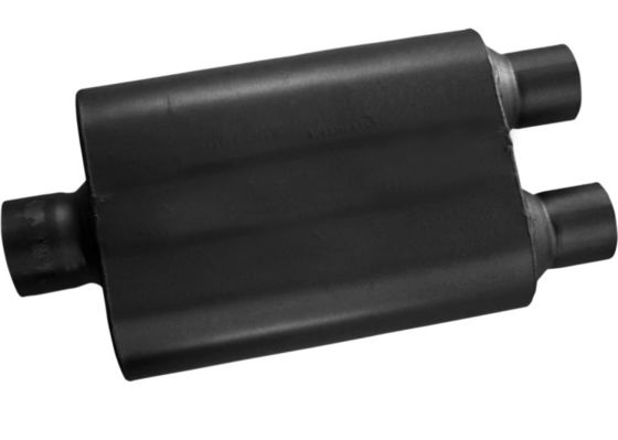 409 Round Chambered Muffler 2.50 Inch In / Out Aggressive Sound