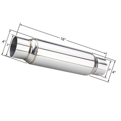3&quot; Straight Through Performance Muffler Universal Exhaust Resonator
