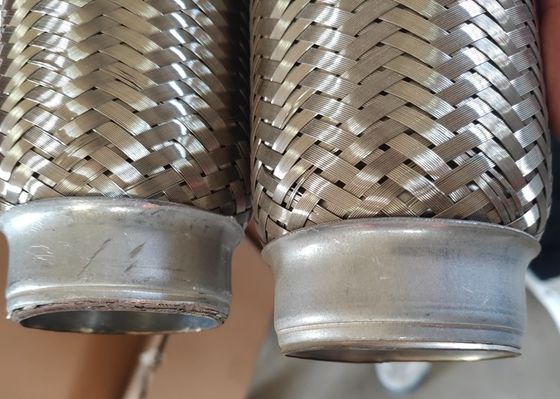 Auto Engine Stainless Steel Exhaust Parts 51 X 150mm Flexible Exhaust Pipe