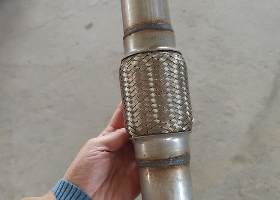 Diameter 45mm Flexible Exhaust Tubing Vibration Absorb Truck Connector