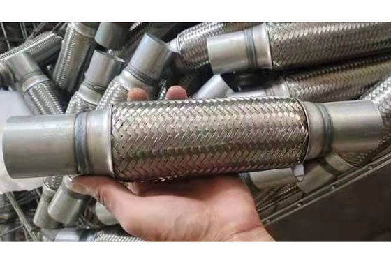 51mm Overall Length 300mm 2 Inch Braided Stainless Steel Flex Exhaust Pipe