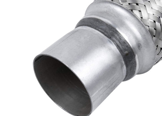 2.5&quot; X 8&quot; 12&quot; Overall Length 201 Stainless Steel Exhaust Flex Pipe For Automobile Aftermarket