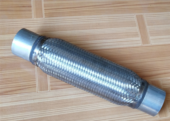 2.25&quot; X 8&quot; 57mm Stainless Steel Exhaust Flex Pipe Heavy Duty 12&quot; Ol