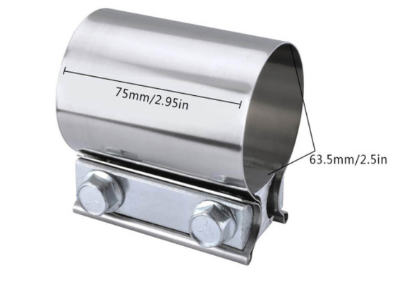 ISO 2.0 Inch 304 Ss Exhaust Clamps Pipe Butt Joint