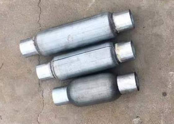 Id 2.25" 57mm Ss409 Exhaust Muffler Resonator Bottle Style