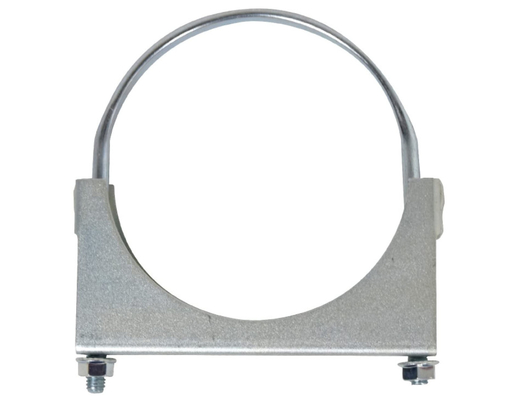 Saddle Exhaust 4 U Bolt Clamp Zinc Plated Flat Band