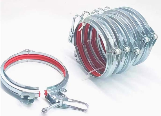 5 Inch / 125mm Dust Removal Pipe V Band Clamp Rapid Lock Pull Rings