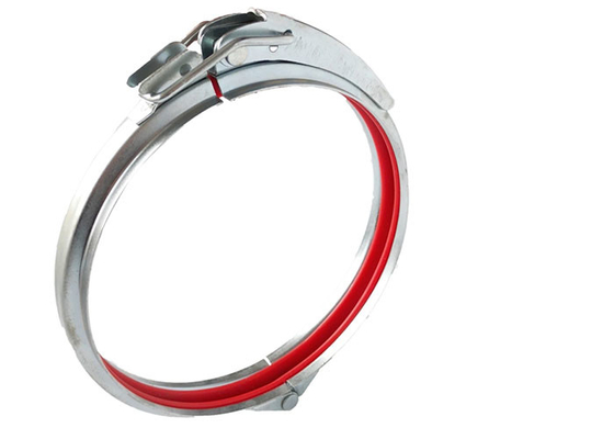 Hot Dipped Galvanized V Band Clamp 80-600mm Locking Ring